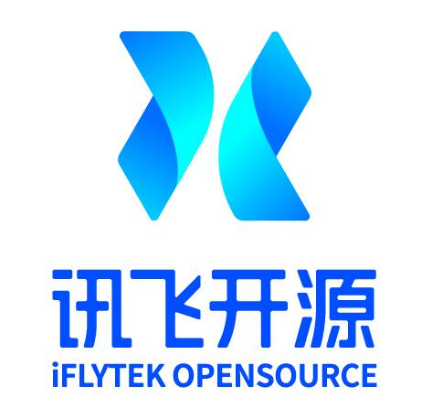 渐变图形 + 蓝色字标